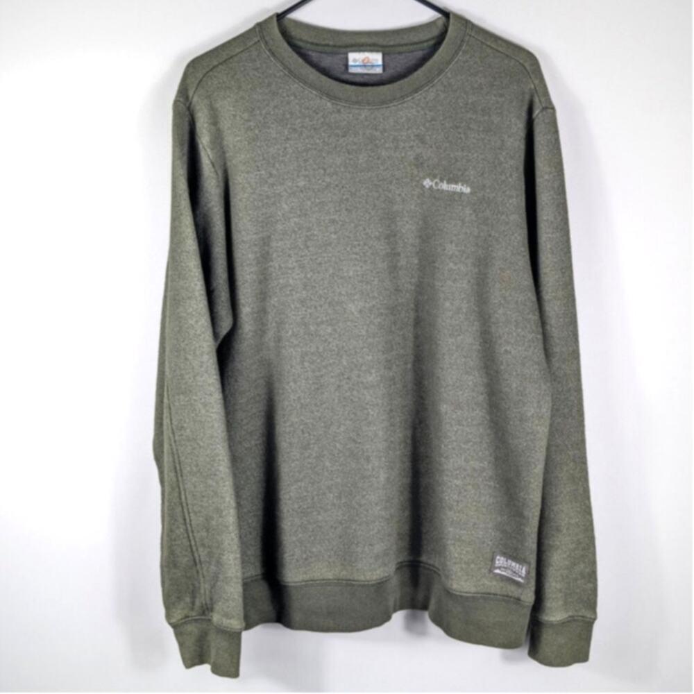 Columbia Sportswear Medium Green Crewneck Sweatshirt Outdoor Casual Pullover